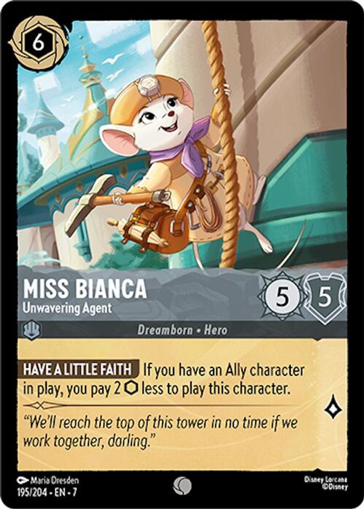 Miss Bianca - Unwavering Agent card