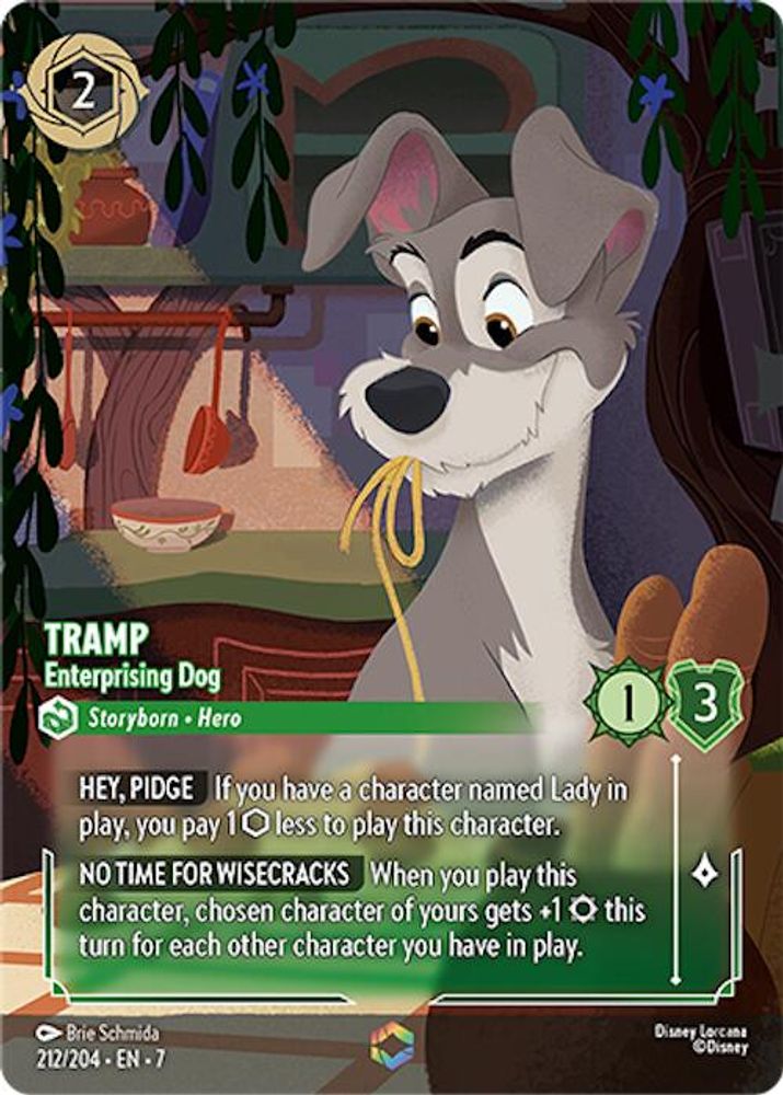 Tramp - Enterprising Dog (Enchanted) card
