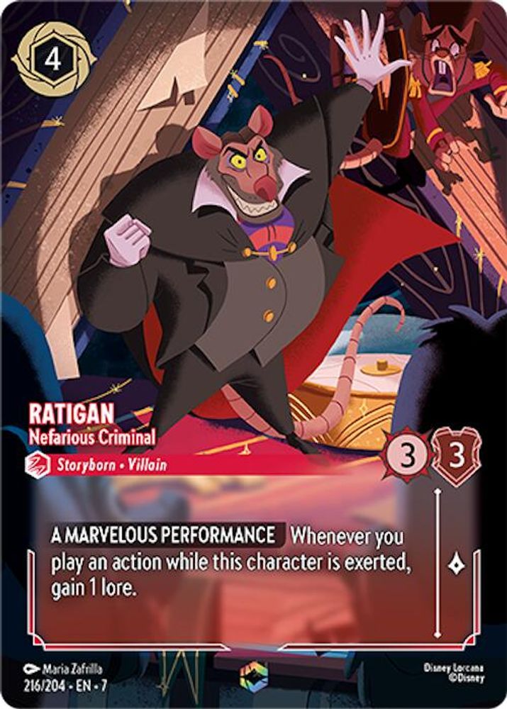 Ratigan - Nefarious Criminal (Enchanted) card