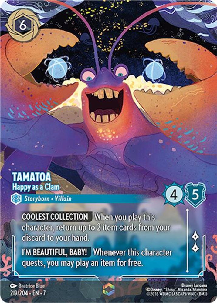 Tamatoa - Happy as a Clam (Enchanted) card