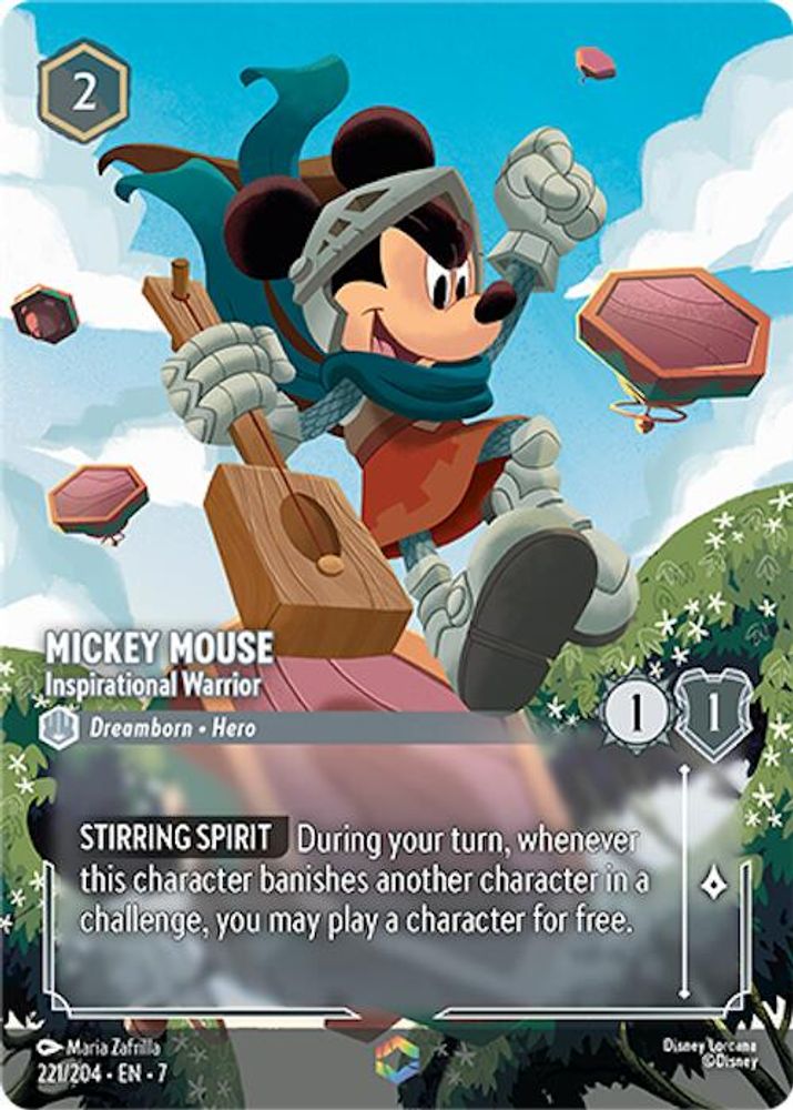 Mickey Mouse - Inspirational Warrior (Enchanted) card