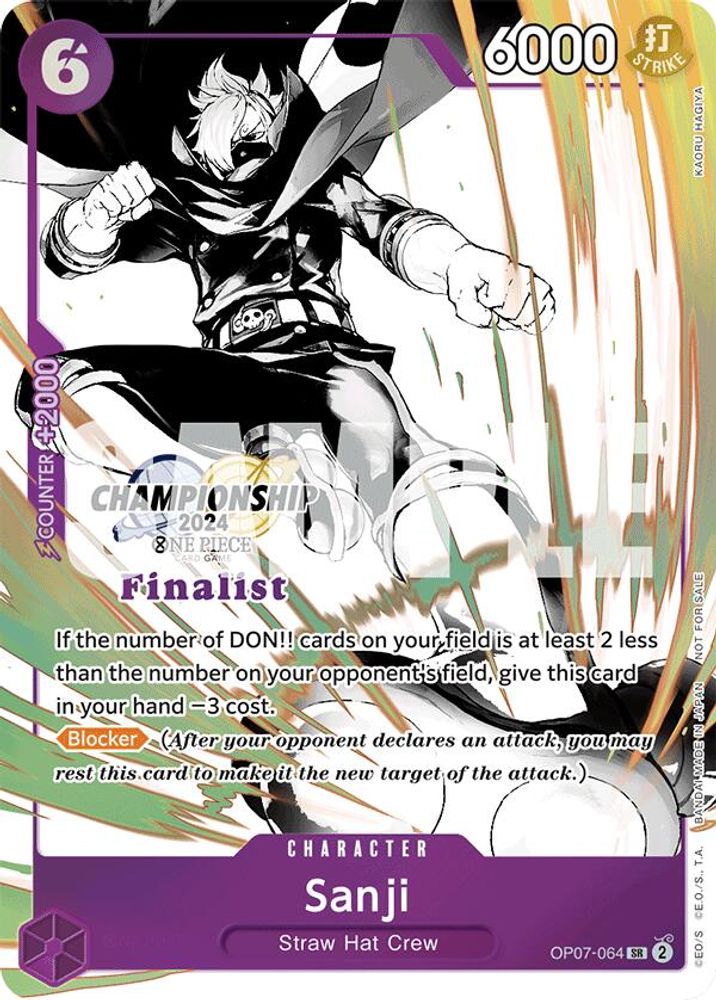 Sanji (Championship 2024 Finalist Card Set Vol. 2) card