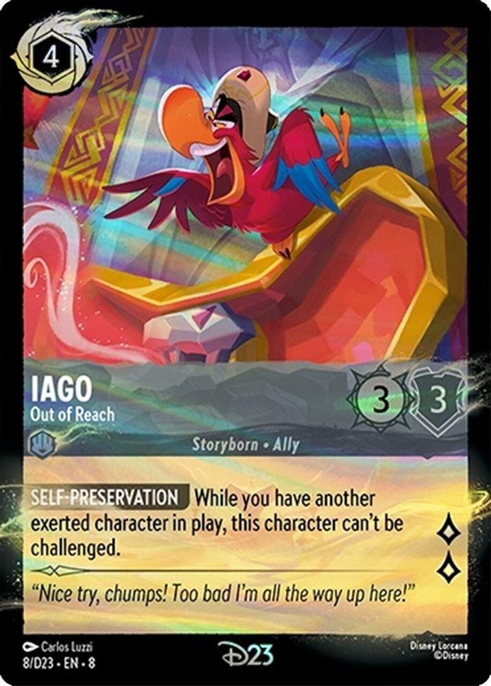 Iago - Out of Reach card