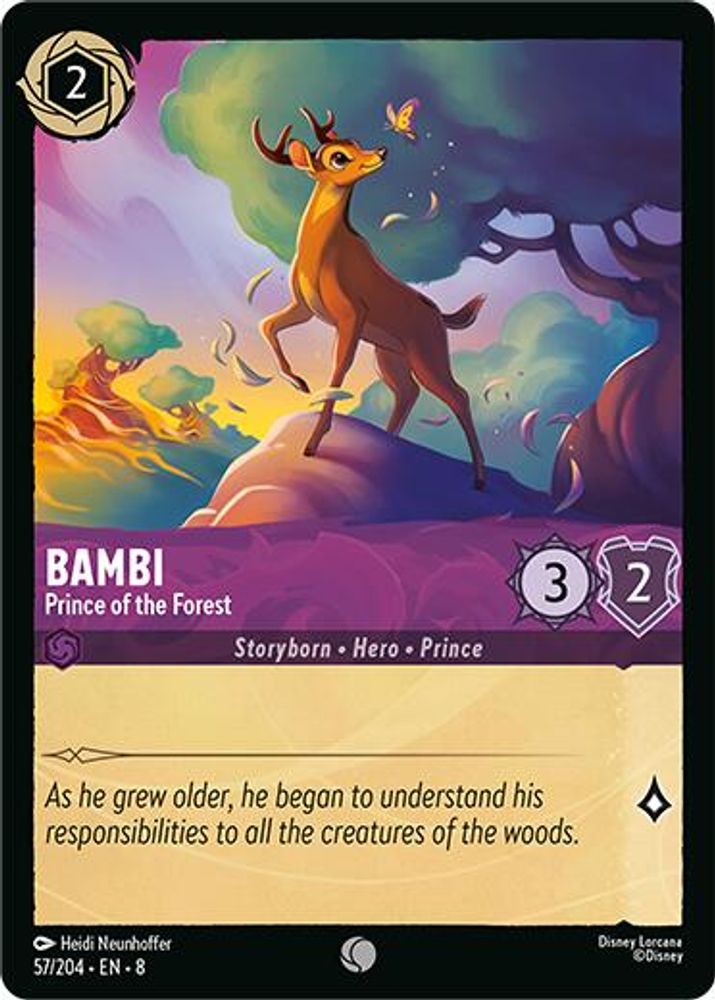 Bambi - Prince of the Forest card