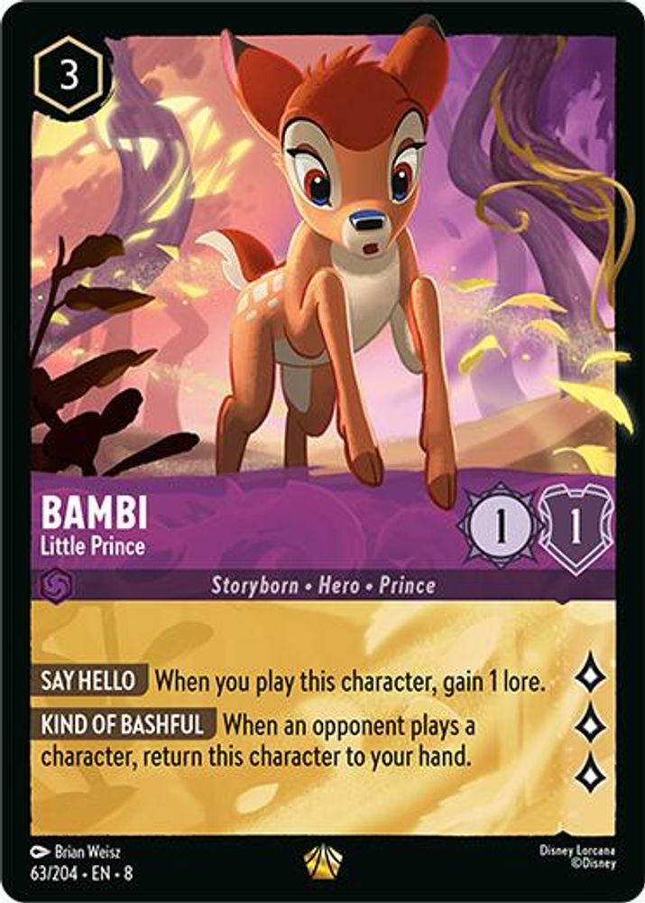 Bambi - Little Prince card