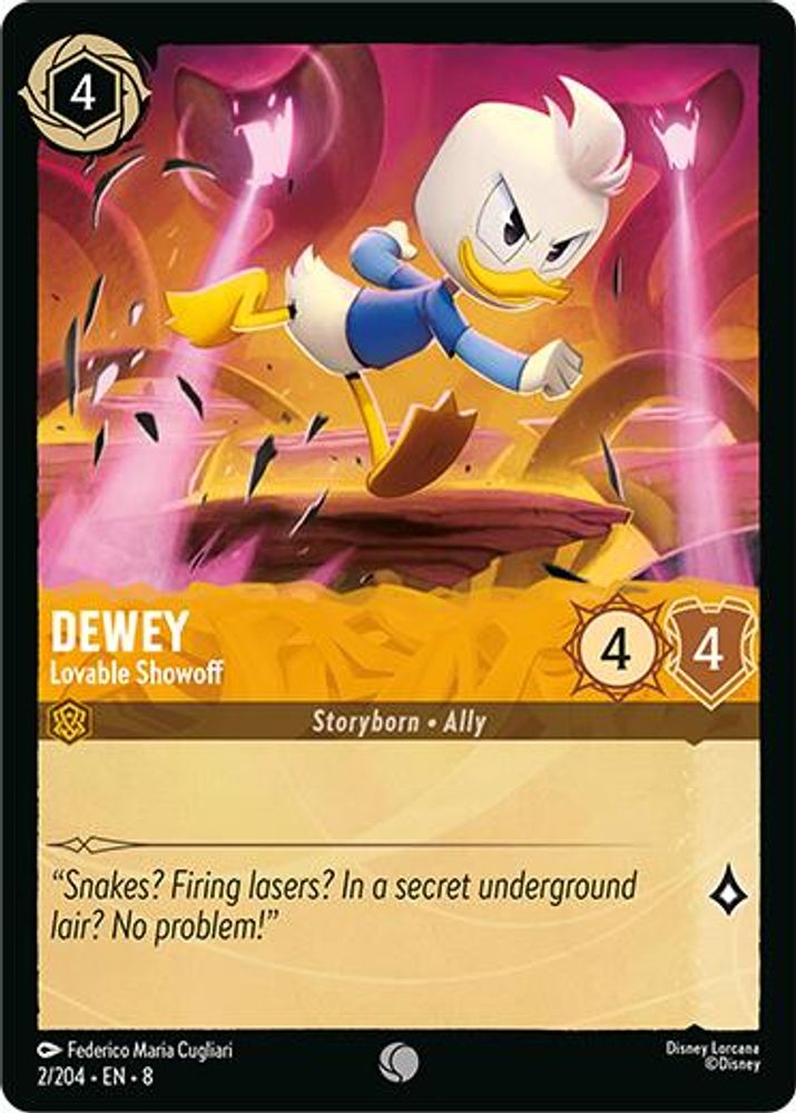 Dewey - Lovable Showoff card