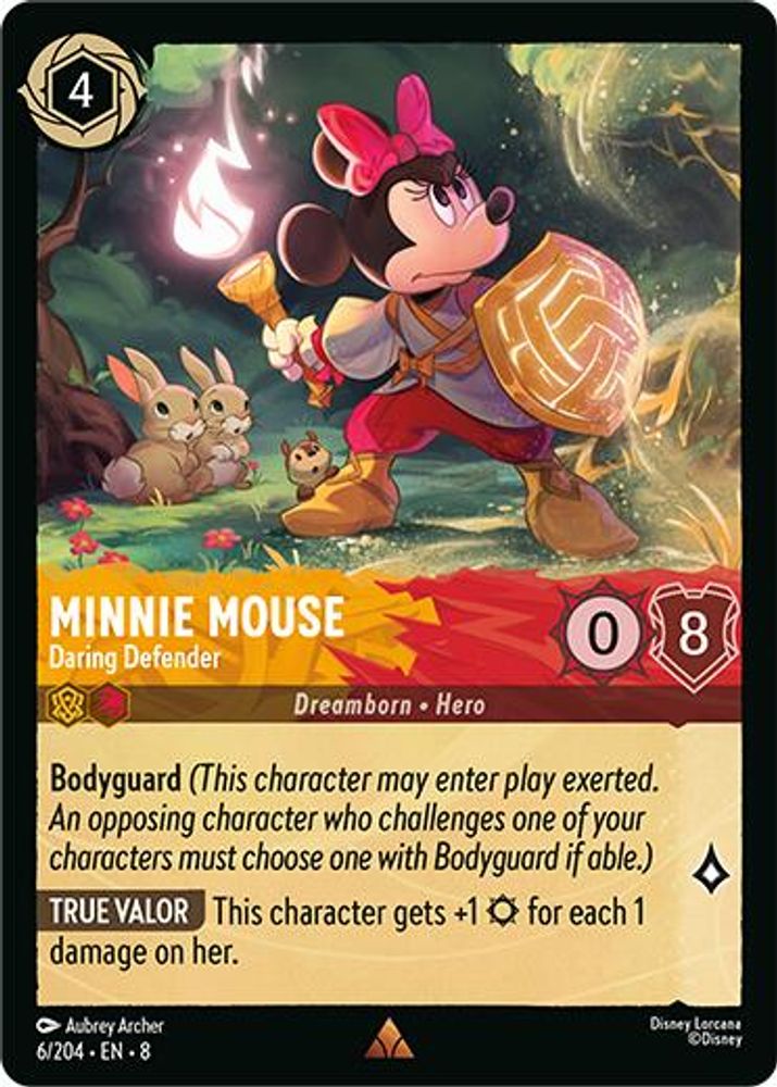 Minnie Mouse - Daring Defender card