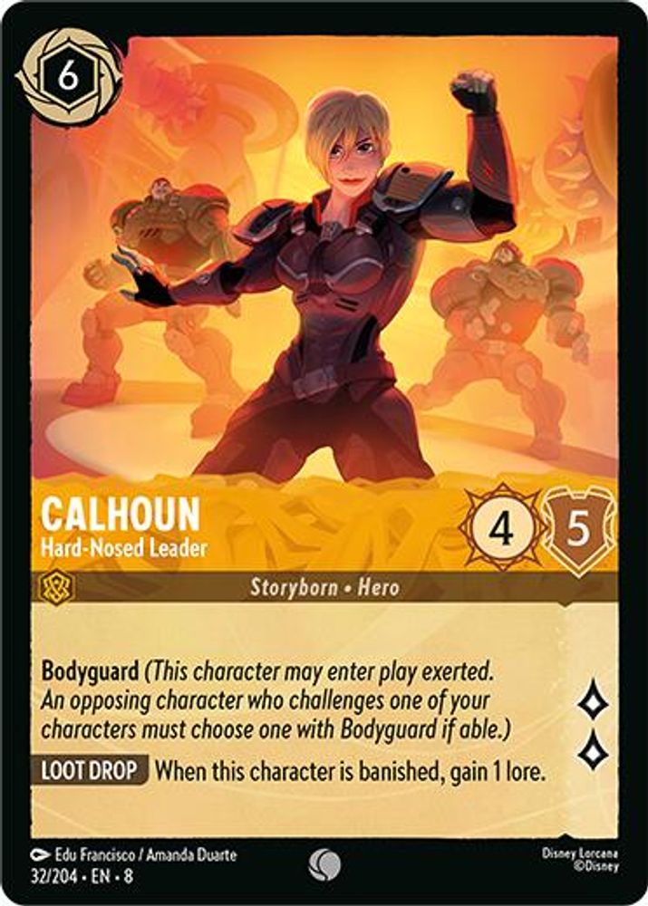 Calhoun - Hard-Nosed Leader card