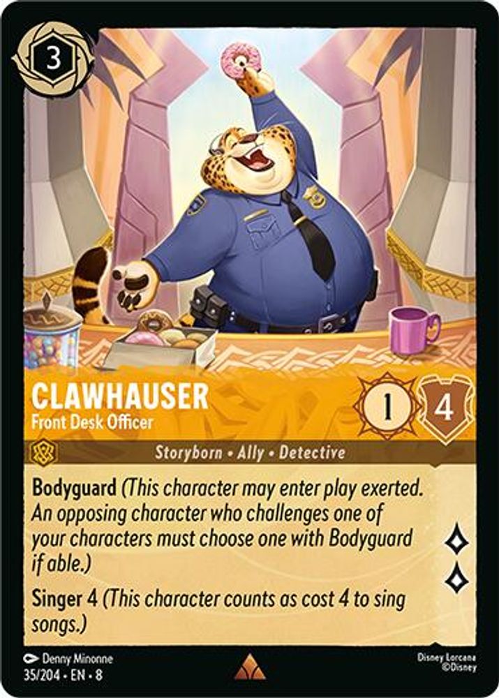 Clawhauser - Front Desk Officer card