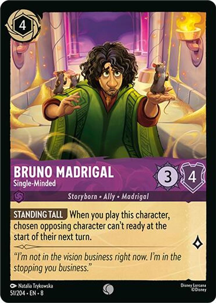 Bruno Madrigal - Single-Minded card