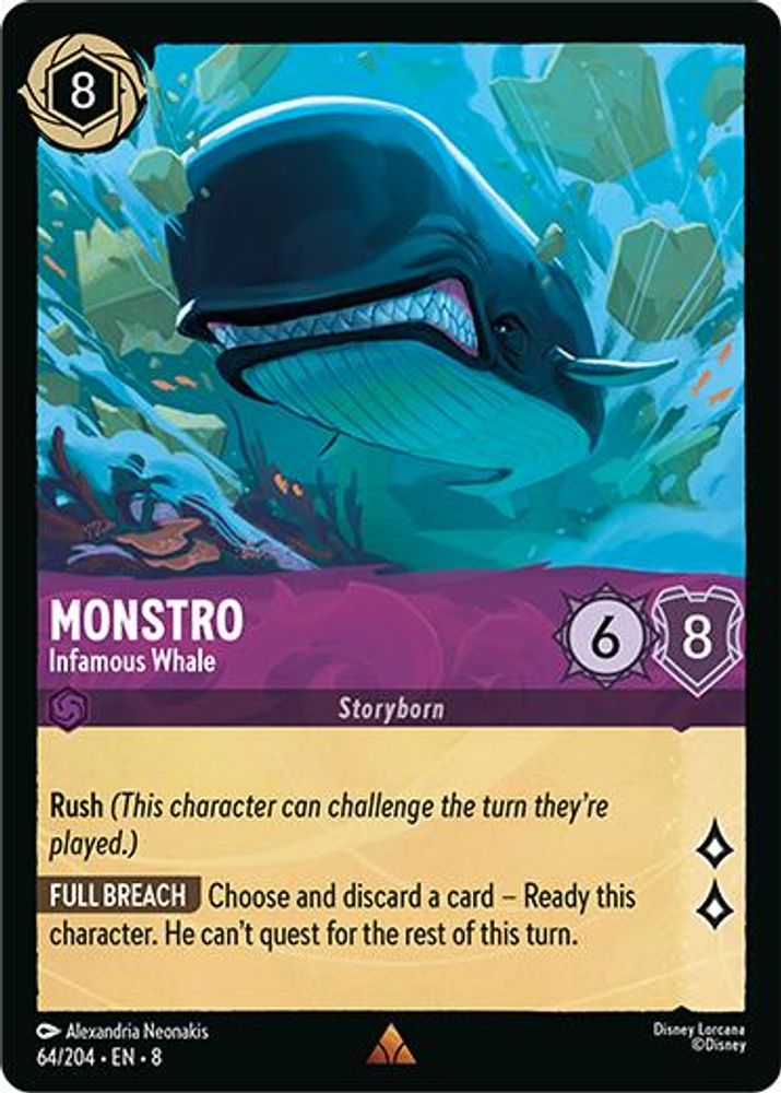 Monstro - Infamous Whale card