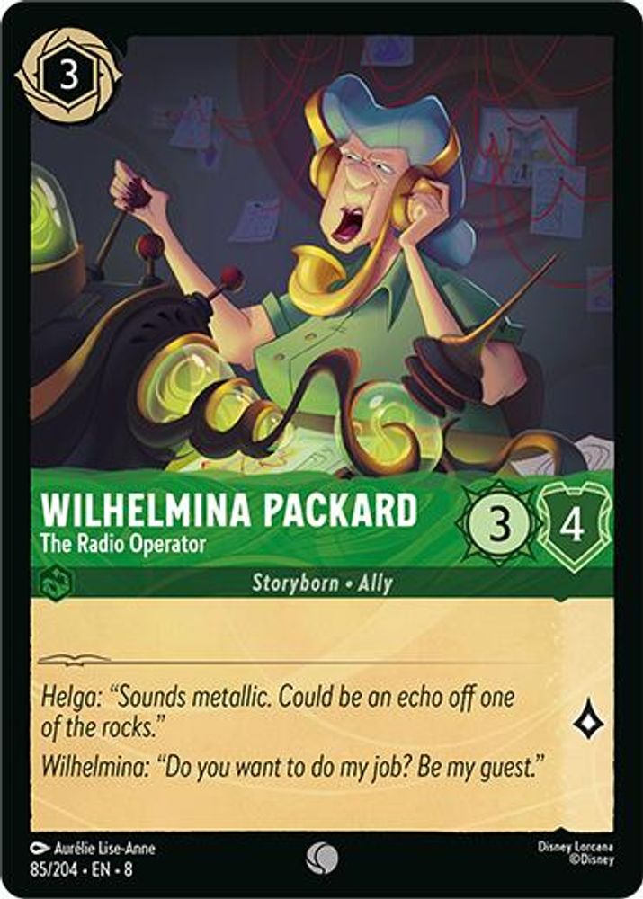 Wilhelmina Packard - The Radio Operator card