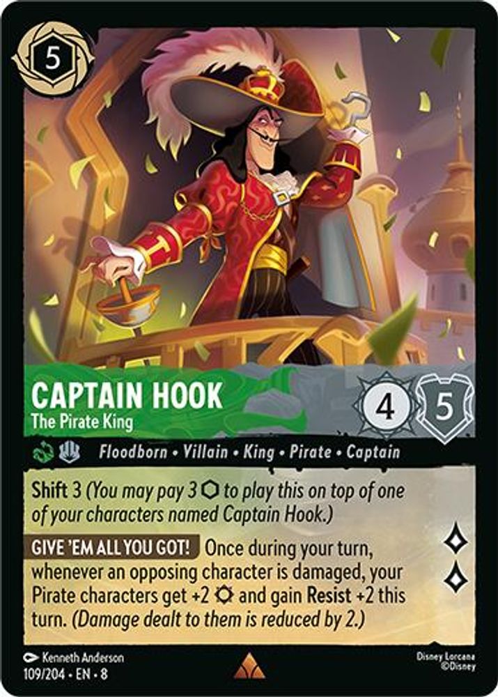 Captain Hook - The Pirate King card