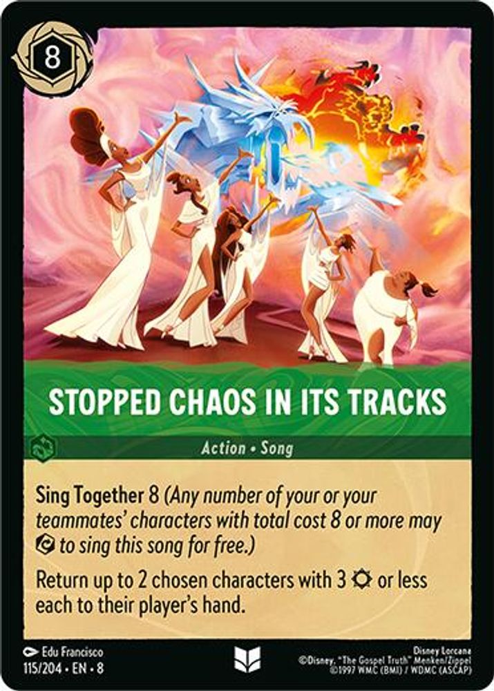Stopped Chaos in Its tracks card