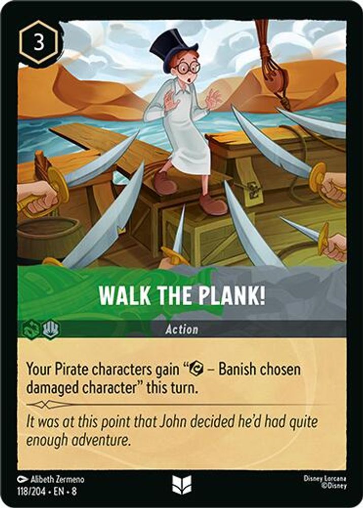 Walk the Plank card