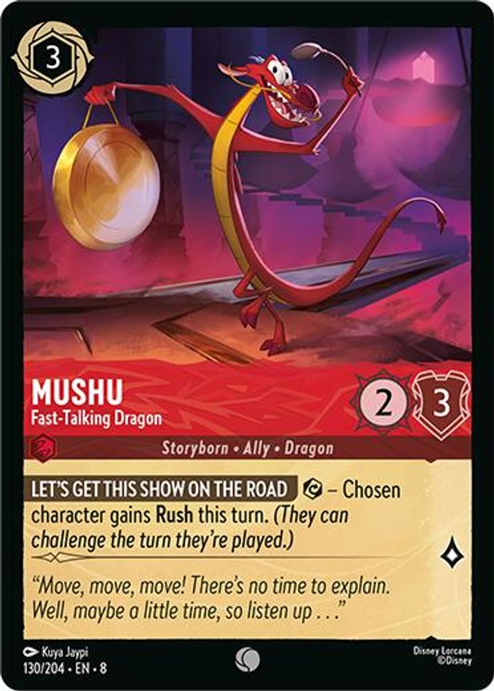 Mushu - Fast-Talking Dragon card