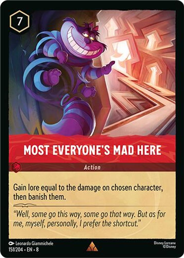 Most Everyone's Mad Here card