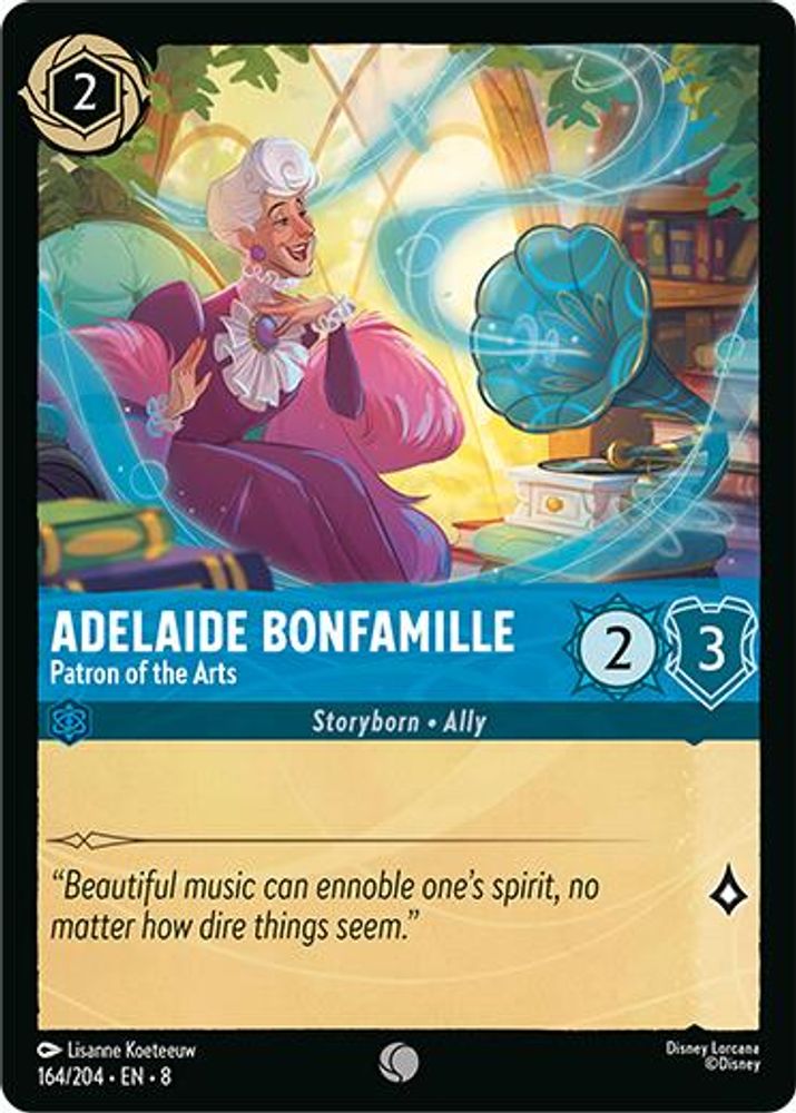 Adelaide Bonfamille - Patron of the Arts card