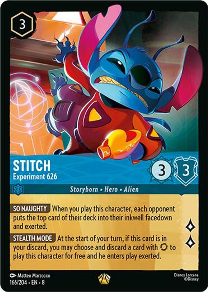 Stitch - Experiment 626 card