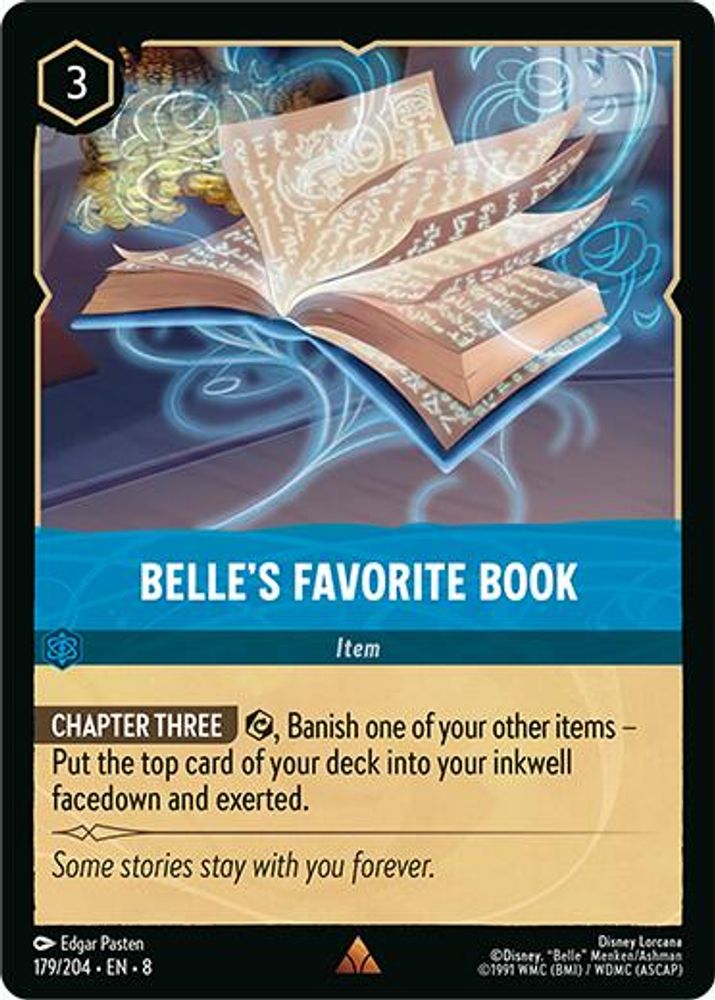 Belle's Favorite Book card