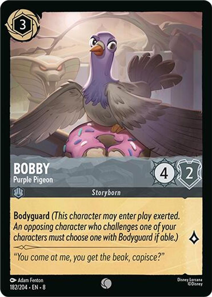 Bobby - Purple Pigeon card