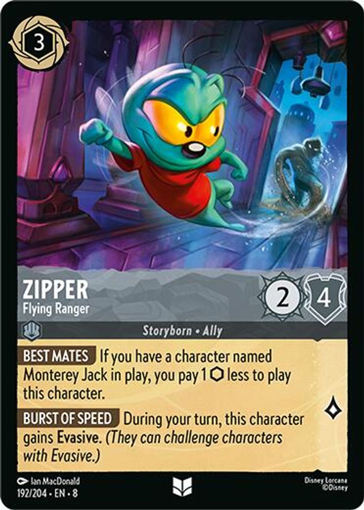 Zipper - Flying Ranger card