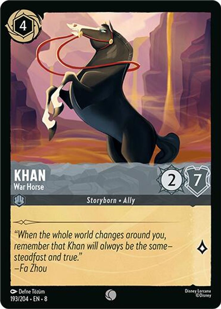 Khan - War Horse card