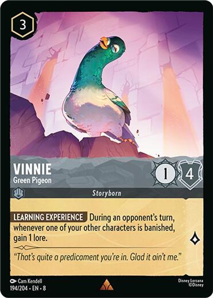 Vinnie - Green Pigeon card