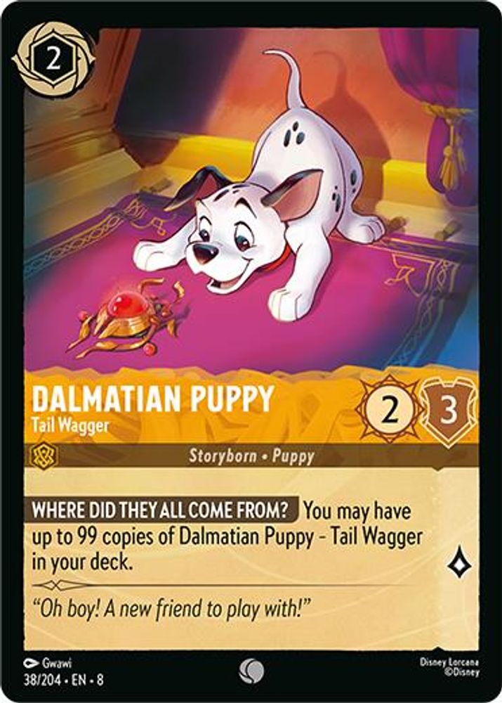 Dalmatian Puppy - Tail Wagger card