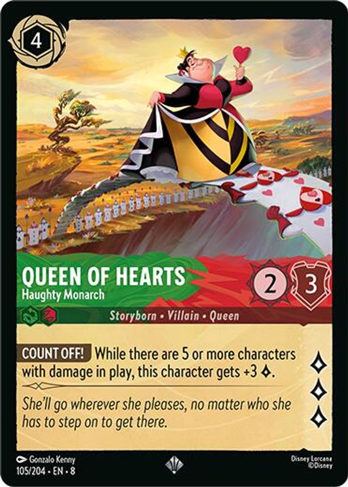 Queen of Hearts - Haughty Monarch card