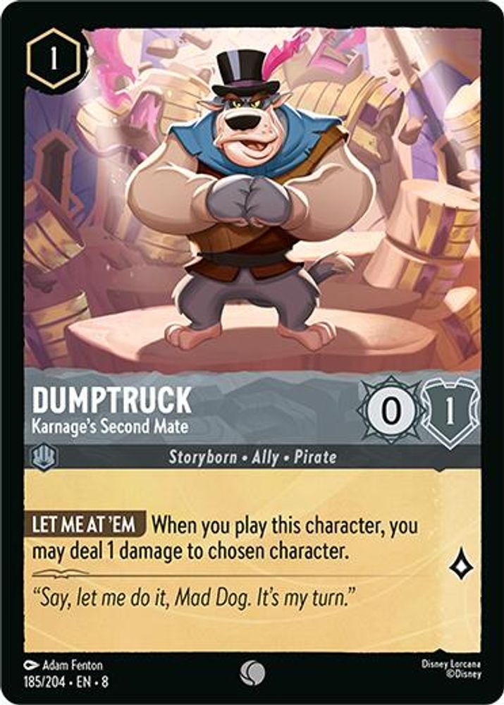 Dumptruck - Karnage's Second Mate card