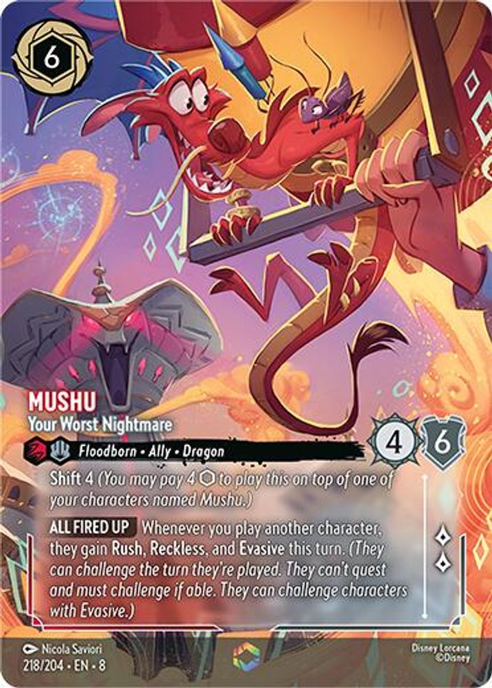 Mushu - Your Worst Nightmare (Enchanted) card