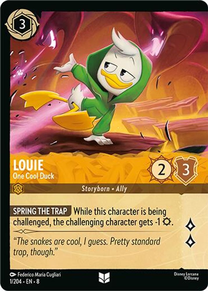 Louie - One Cool Duck (Foil) card