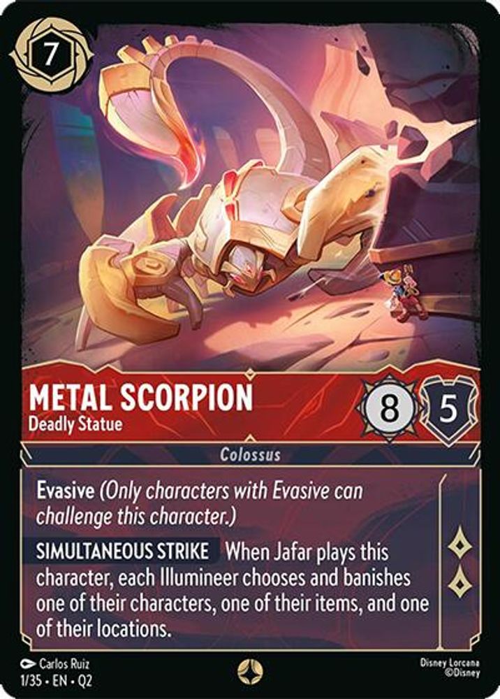 Metal Scorpion - Deadly Statue card