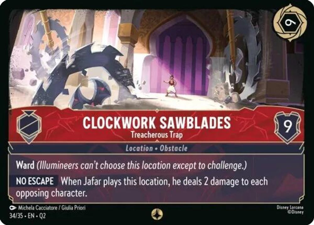 Clockwork Sawblades - Treacherous Trap card