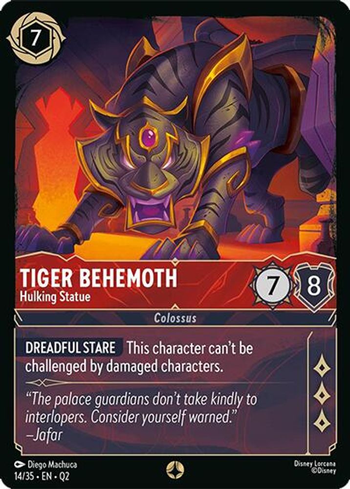 Tiger Behemoth - Hulking Statue card