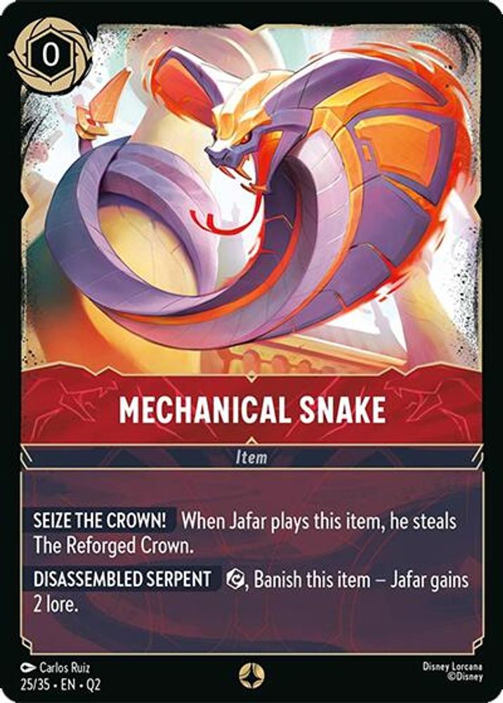 Mechanical Snake card