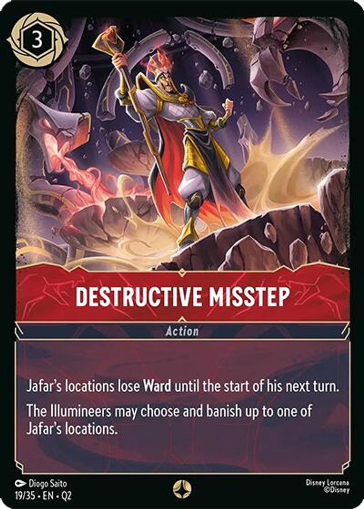 Destructive Misstep card