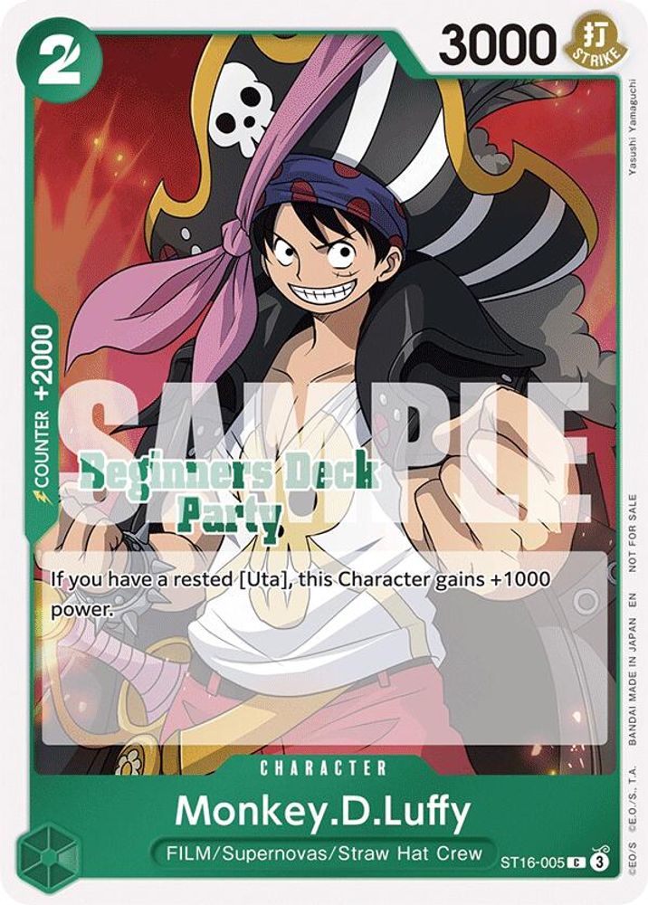 Monkey.D.Luffy (Beginners Deck Party [ST-23] - [ST-28] Participation Pack)
