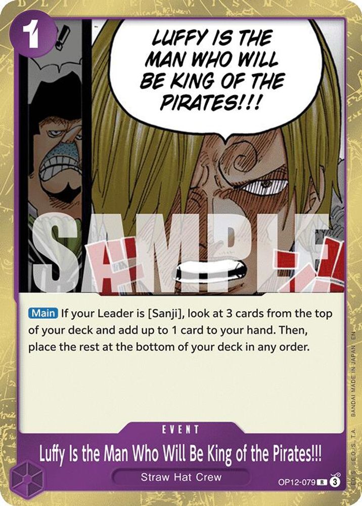 Luffy Is the Man Who Will Be King of the Pirates!!!
