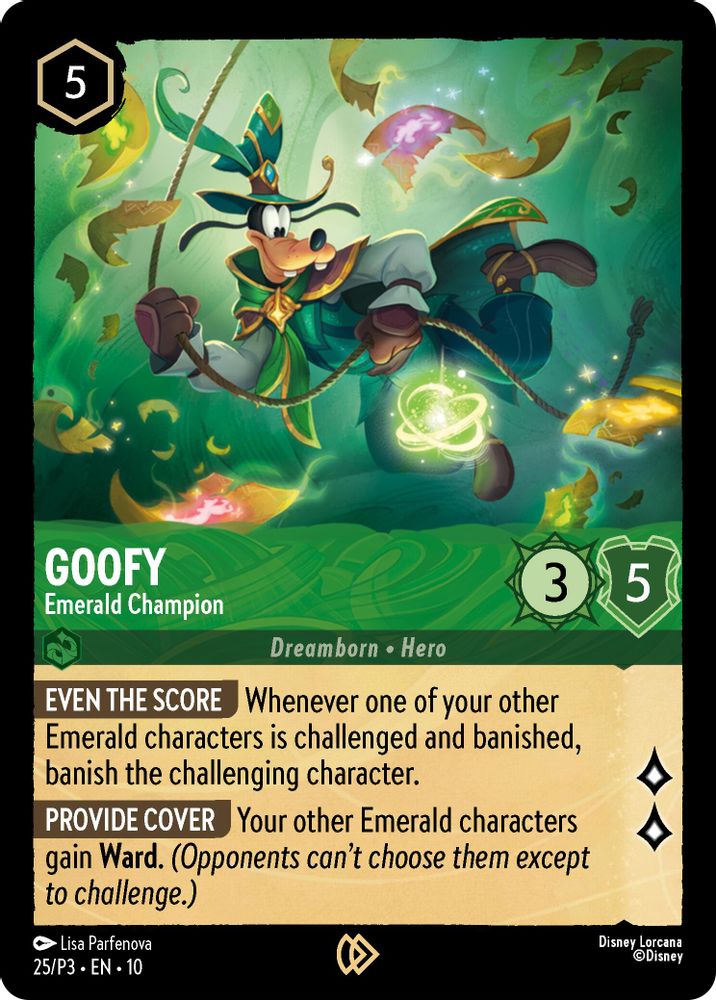 Goofy - Emerald Champion card