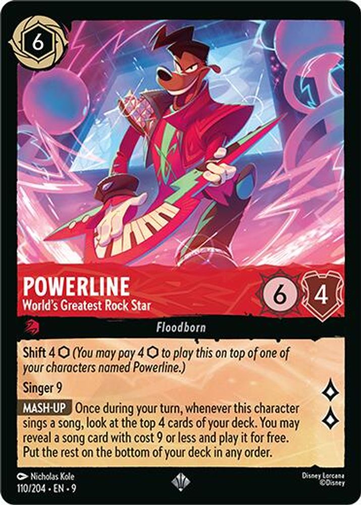 Powerline - World's Greatest Rock Star card