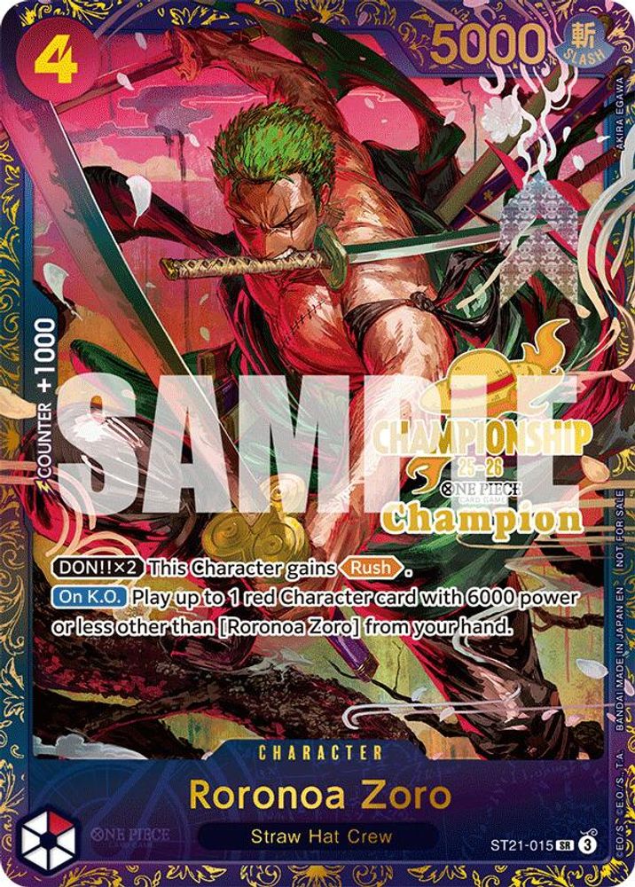 Roronoa Zoro (CS 25-26 1st Place)