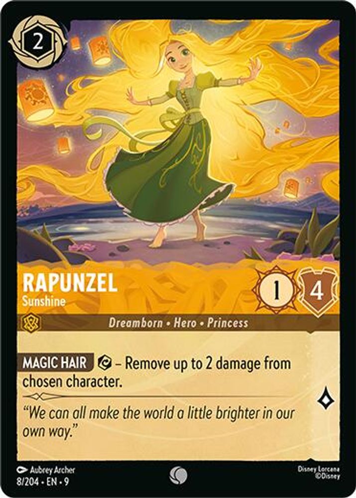 Rapunzel - Sunshine card