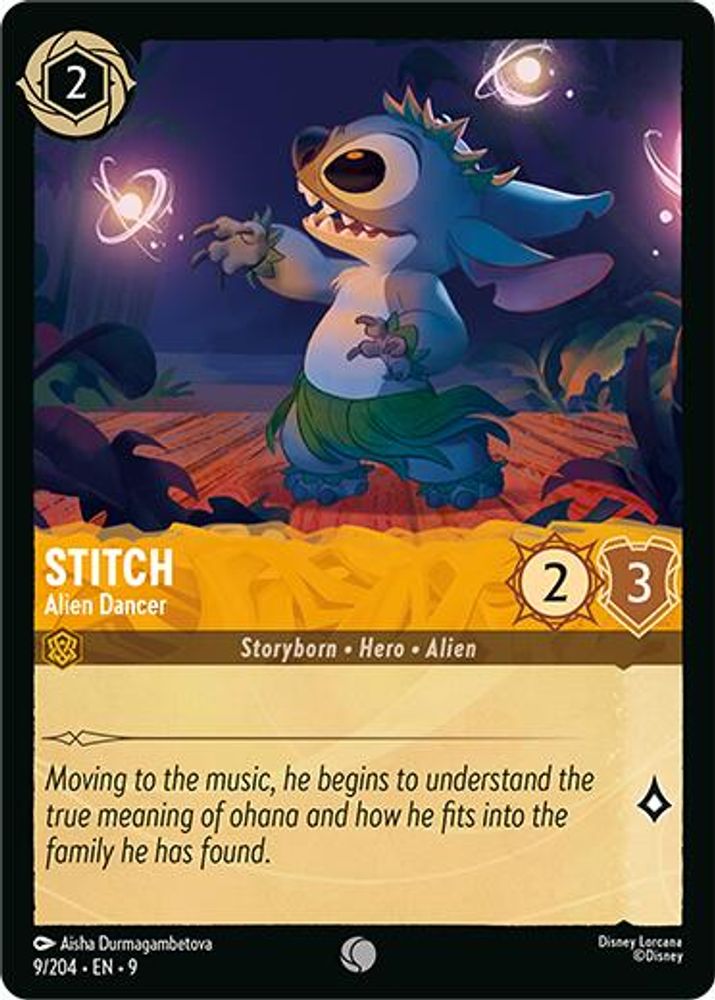 Stitch - Alien Dancer card