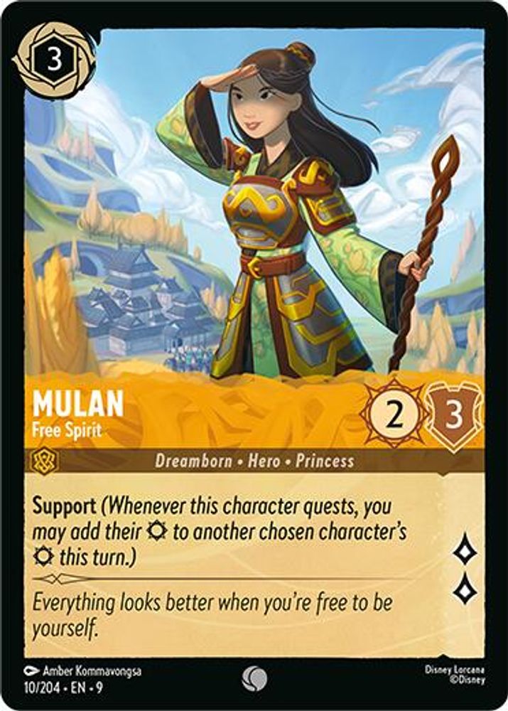 Mulan - Free Spirit card