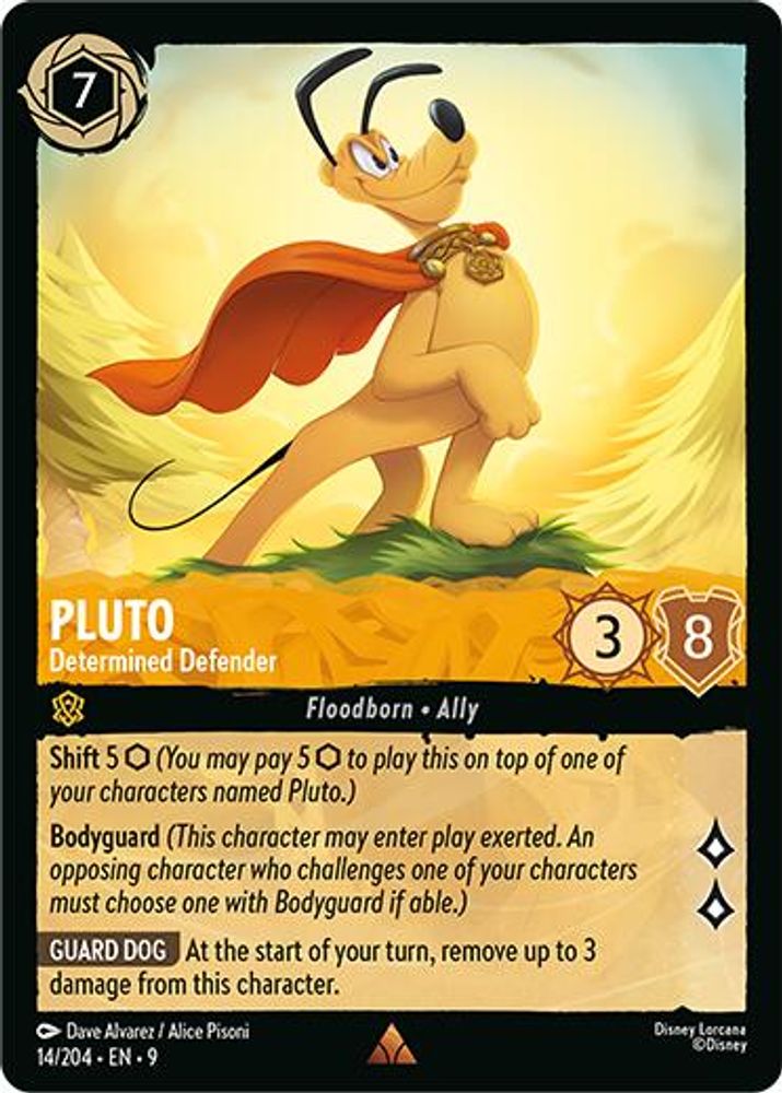 Pluto - Determined Defender card