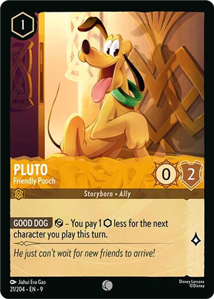 Pluto - Friendly Pooch card