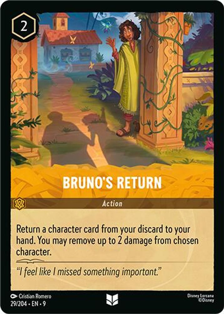 Bruno's Return card