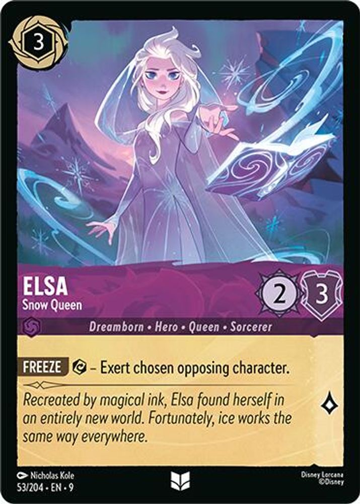 Elsa - Snow Queen card